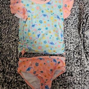 Kids Swim Bikini Set - Blue and Orange